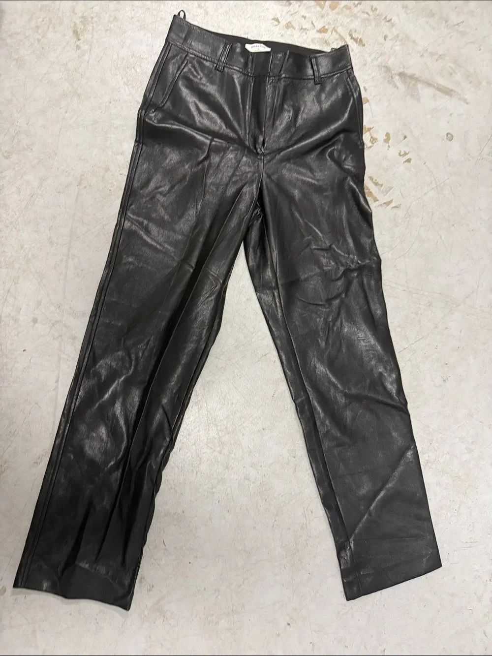 BABATON Artizia Black Faux Leather Straight-Leg Pants - LIKE NEW - Size 4